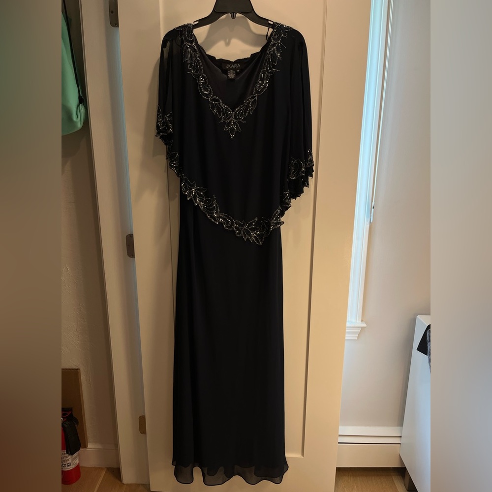 Beautiful navy beaded dress